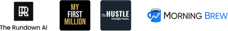 The Rundown AI, My First Million, The Hustle, and Morning Brew
